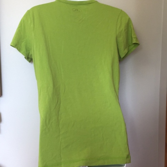 UA Lime Charged Cotton Semi Fitted Tee - Picture 3 of 5